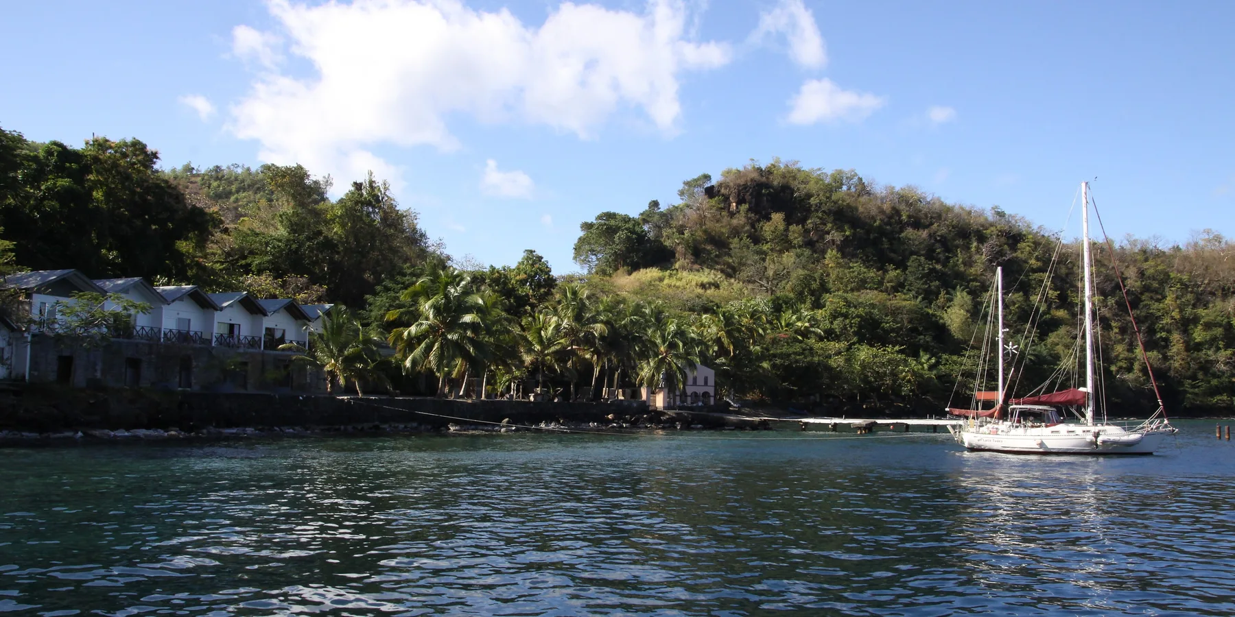 Wallilabou, en la isla de San Vicente, en San Vicente y las Granadinas