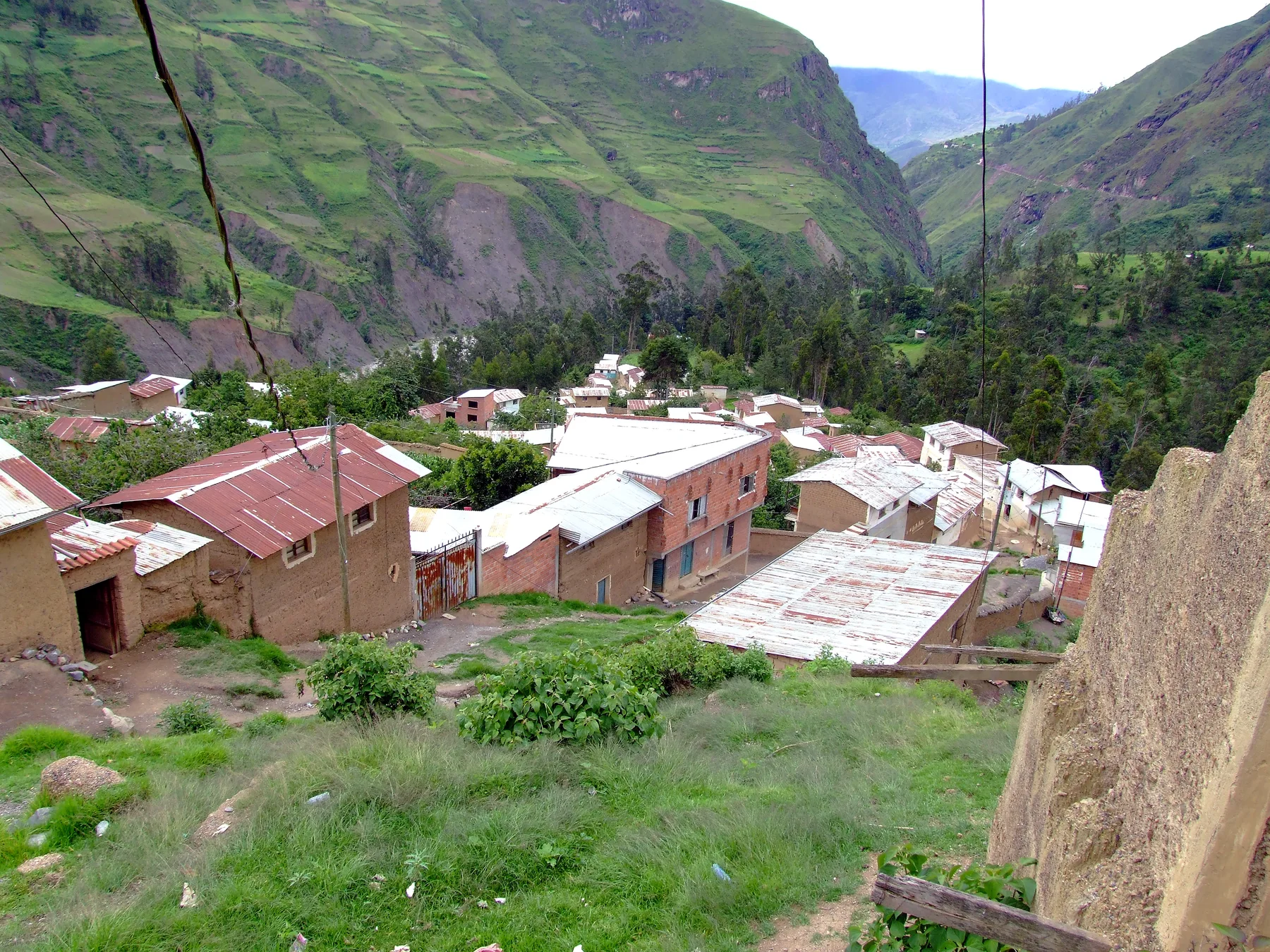 Vista del pueblo en Sorata