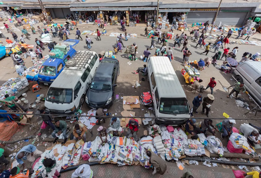 El Merkato, mercado de Addis Abeba, Etiopía