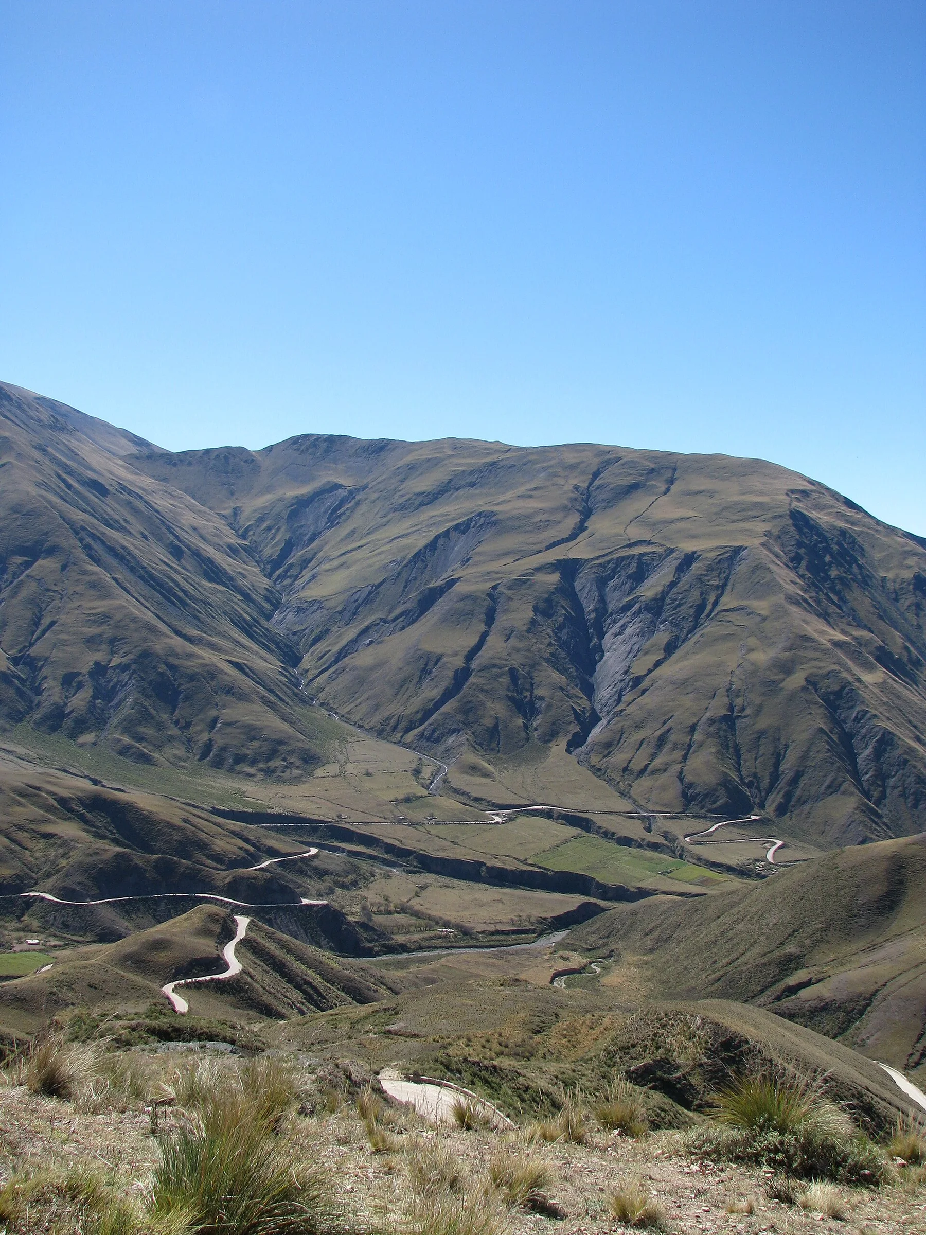 Cuesta del Obispo, camino a Cachi, en Salta, Argentina