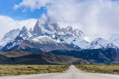 paisaje, montañas, la carretera, calzada, autopista, gama de la montaña, cima, cumbre, naturaleza, campo, parque nacional los glaciares, andes, fitz roy, el chaltén, argentina, patagonia, sudamerica, andes, argentina, argentina, argentina, argentina, argentina