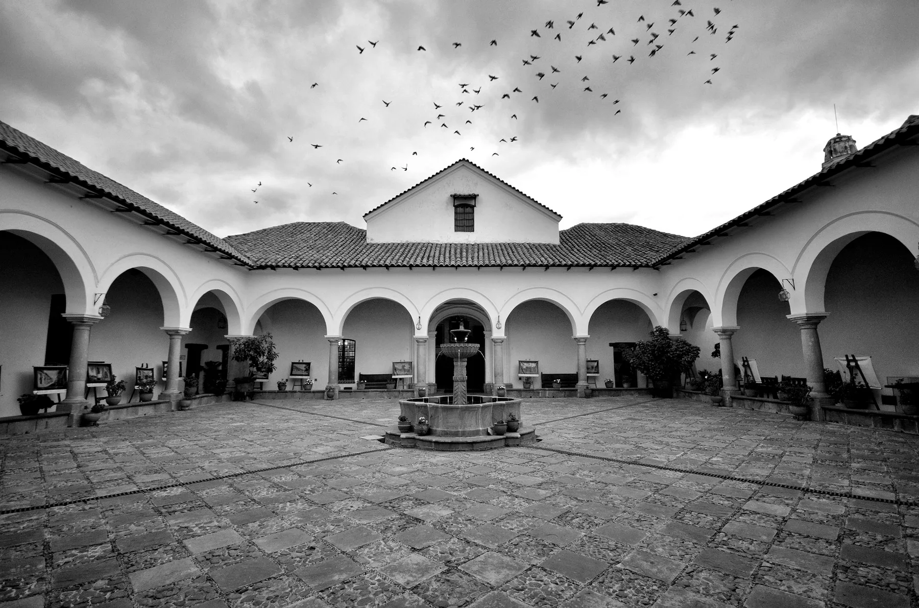 Patio histórico de la Casa de la Libertad en Sucre