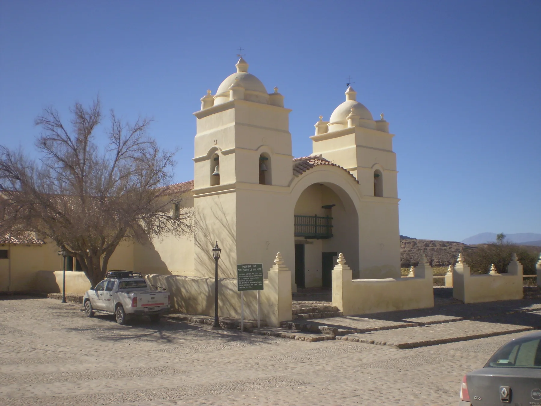Iglesia San Pedro de Nolasco en Molinos (Salta). Fundada en el S XVIII y declarada MHN en 1942.