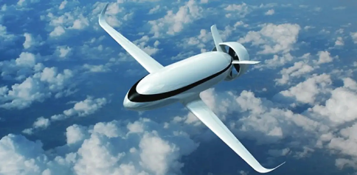 el avión de pasajeros eléctrico del futuro. imagen: fastcompany